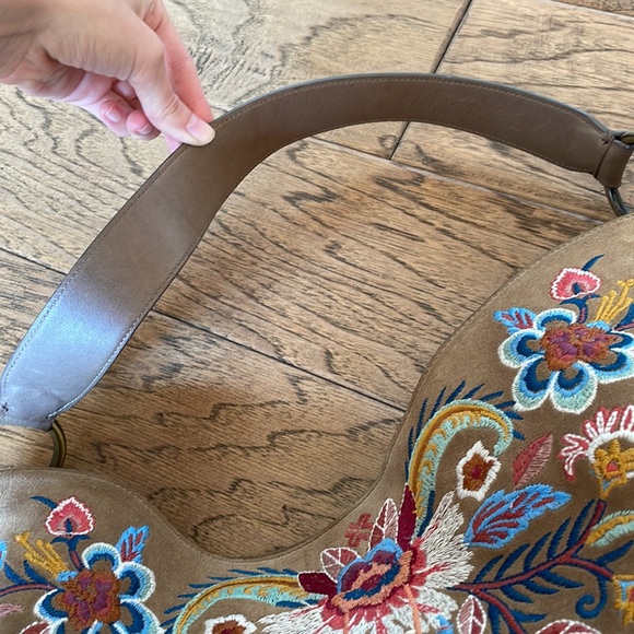 Johnny Was Embroidered Suede Bag - Picture 5 of 16
